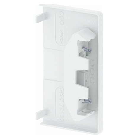 OBO Bettermann Pieza final 70x130mm Cloruro de polivinilo blanco puro RAL 9010, 6274570