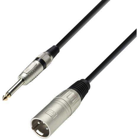 Cable XLR Macho A JACK 6,3 Mono 10m