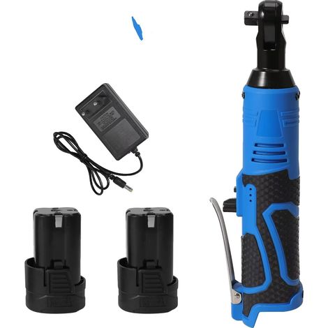 Clé à cliquet électrique, couple élevé, contrôle de vitesse variable, Bleu-18V-4000mAh2 (1/2)