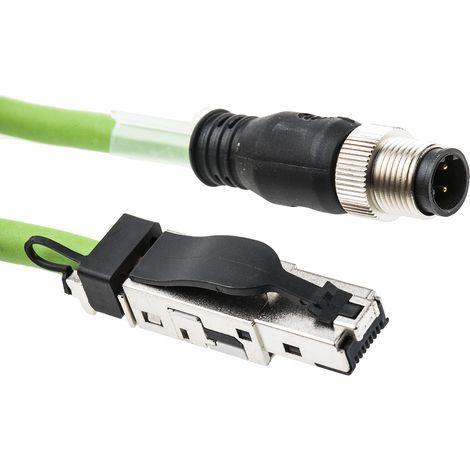 Câble Ethernet catégorie 5 Weidmuller, Vert, 3m PUR Avec connecteur ( Prix pour 1 )