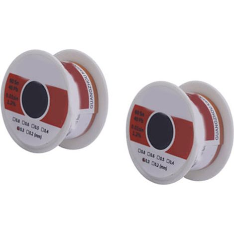 2 Rollen Lötzinn-Set, 0,5 mm, 50 g, rückstandsarm, stabil, für LED-Computer (1/5)