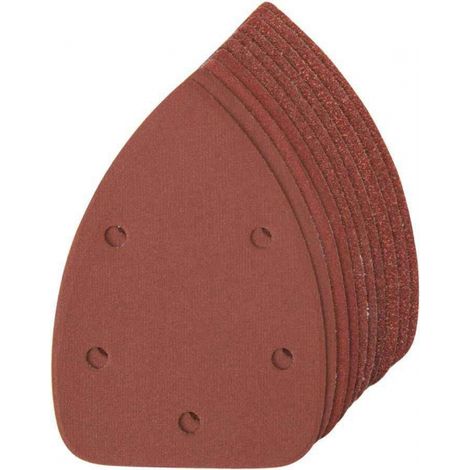Silverline – Lot de 10 feuilles abrasives auto agrippantes 140mm – Assortiment grains 60/80/120/240 – Pour ponçage bois, peinture et métal