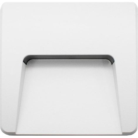 IluminaShop - Baliza de Superficie Led Cuadrado Project Blanco 3W IP65 Blanco Calido 3000K