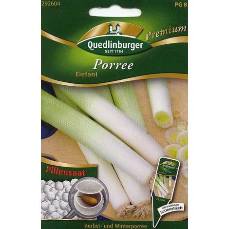 Quedlinburger Porree Elefant Pillensaat - Premium Gemüsesamen (1/2)