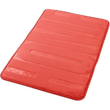 AQUASANIT Memory tappeto foam 45x75 rosso con scritta "home" rosso codice prod: TAHO4575RO