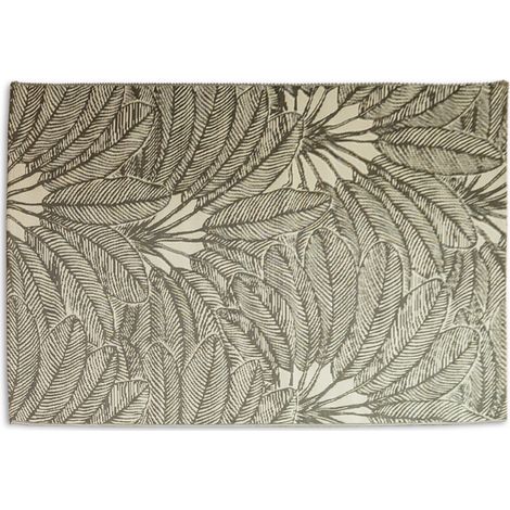 Tapis déco intérieur et extérieur palmiers 120x170cm (1/4)