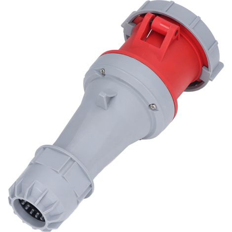 Prise industrielle 5 broches 3P+N+E connecteur électrique étanche IP67 plug aviation nylon laiton 220-380V 240-415V 63A (1/5)