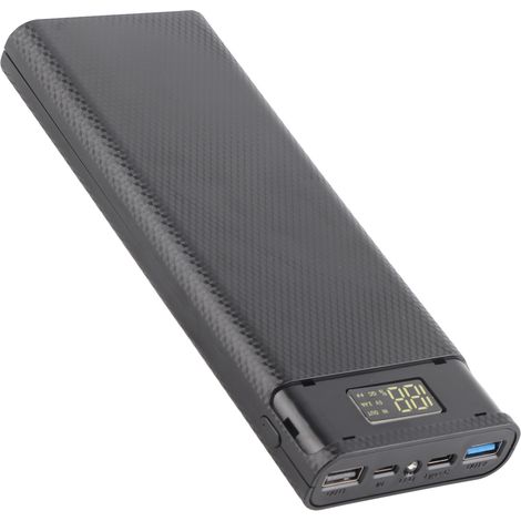 Boîtier de batterie externe 8x18650 à charge rapide, kit de montage USB, noir (1/5)