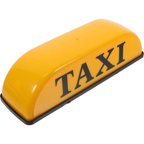 Lampe Magnétique de Taxi Jaune pour Véhicule 12v, Design Antichoc (1/5)