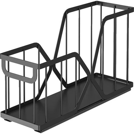 Organizador de cajones extraíble, diseño estrecho de 14 cm, fácil instalación, 2 piezas. (1/2)
