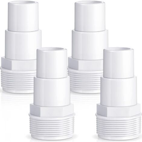Adaptateur de tuyau combiné pour pompe de filtration de piscine, remplacement pour pompe de piscine hors sol, filtre, écumoire, compatible avec les adaptateurs Hayward SPX1091Z7 et SPX1091Z4 (4 pièces (1/5)