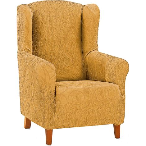 Housse Fauteuil Relax, Polyester Élasthanne Coton, Jaune Moutarde, Orejero (1/5)