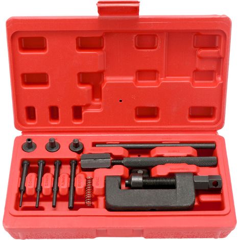 Motorcycle Bike Chain Breaker Separator Link Riveter Universal Bicycles Riveting Tool Set Cycling Accessories with Carry Box,Model: Multicolor Multicolor 374PIDFD (1/5)