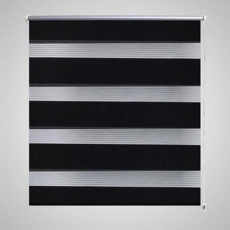 Store Enrouleur Tamisant - 50 x 100 cm - Pour Fenêtre Intérieure - Polyester 100 % - Noir - 1 Pièce (1/5)