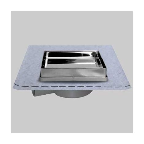 CHIUSINO 13 X 13 CON PORTAPIASTRELLA E GUAINA  cm 13x13  guaina 1x1     STAMPLAST