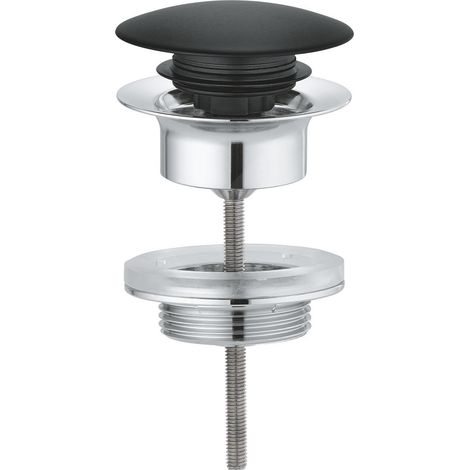 GROHE 65807KS0 Garniture de vidage 65807 noir velours (1/3)