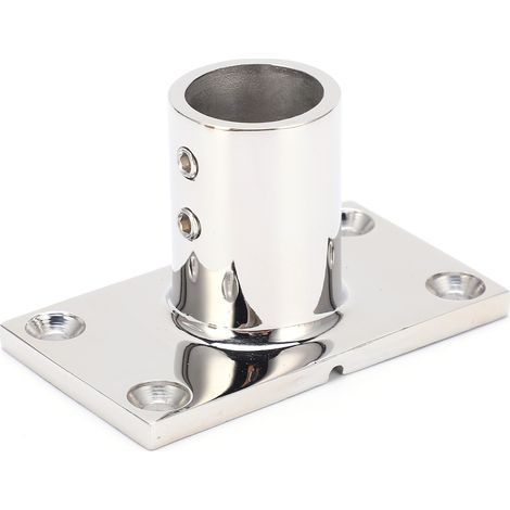 Support de Pilier en Acier Inox 90° pour Ponton de Bateau, Fixation Rectangulaire Antirouille (22mm) (1/5)