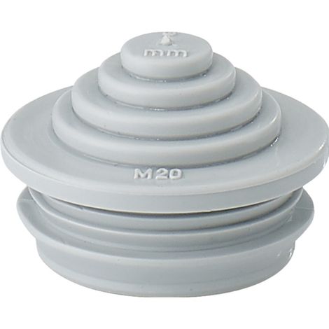 Hensel STM 20 Stufenstutzen Plattenstärke (max.) 4 mm Lichtgrau 1 St. (1/2)