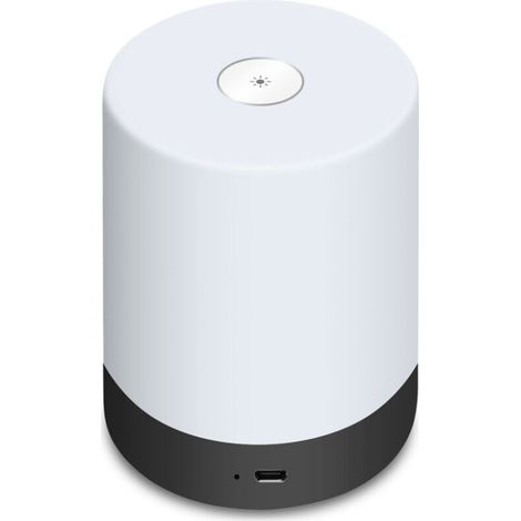 LED Night Light, RGB Rechargeable via USB + Warm White Lighting for Children's Room/Bedroom, No Remote Control (1/5)