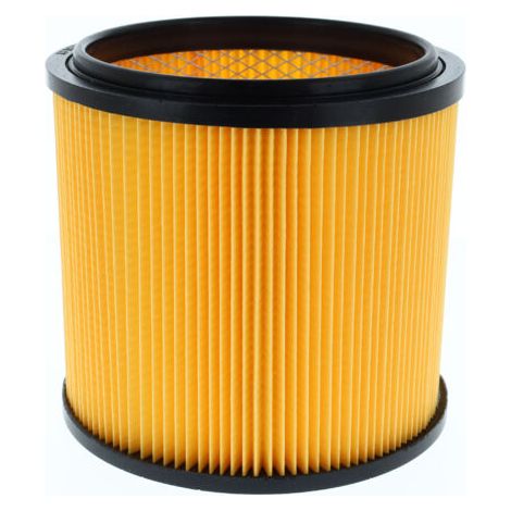Filtre plissé renforcé pour aspirateur eau et poussière – Grille intérieure en acier – Lavable – Compatible PNTS 23E et autres modèles (1/5)