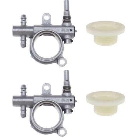 2pcs Chainsaw Oil Pump with Worm Gear Compatible with 25CC/38CC Chainsaw Replacement for Outdoor Power Tools (1/5)
