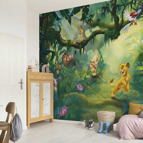 Papier Fototapete - Lion King Jungle - Größe 368 x 254 cm (1/3)