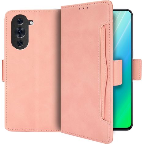 Funda tipo libro para Huawei Nova 10 4G, con ranura para tarjeta, color rosa. (1/5)
