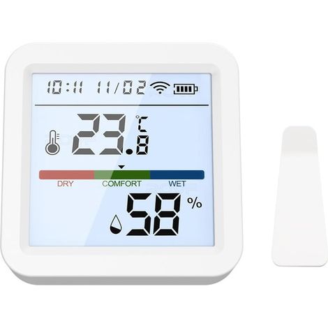 Thermomètre hygromètre pour pièce de mer, humidimètre intérieur numérique Bluetooth avec Alerte Intelligente et Stockage de données, Moniteur de température (1/5)