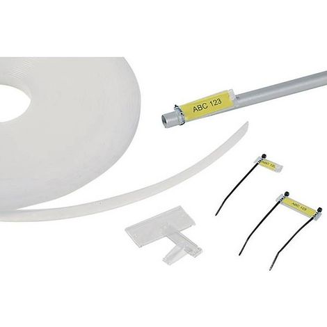 HellermannTyton 525-13003 HCR12-PEUV-CL portaetichette Tipo di montaggio: inserimento Trasparente 1 pz.