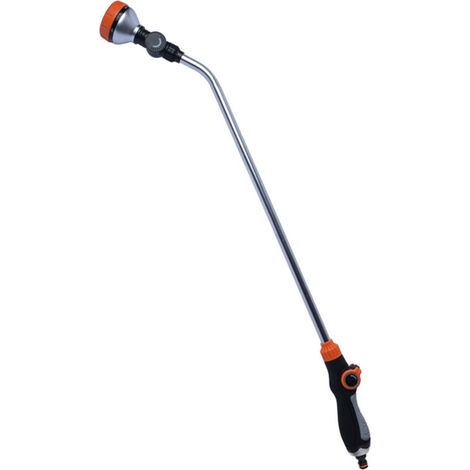Lance d'arrosage en alliage, pommeau de jardin avec 8 modes de pulvérisation, buse de tuyau 30 cm avec commande au pouce, idéale pour arroser suspensions et arbustes.
