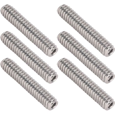 Packung mit 50 kopflosen Edelstahlschrauben A2-70, Sortiment an Gewindebolzen M2x10, Befestigungsset (1/5)