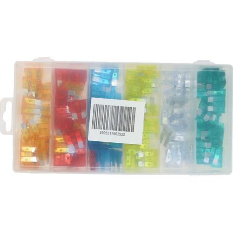 Satz großer Standard-Flachsicherungen, 120 Stück (Packung) (1/2)
