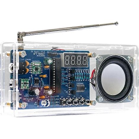 Elektronikbausatz für FM-Radios zum Selberbauen, einstellbare Frequenz 87,5–108 MHz, praktische Projektplatine mit RDA5807M-Modul für Anfänger (1/5)