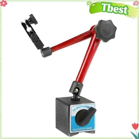Base d'indicateur à cadran Support de support d'indicateur à cadran magnétique universel réglable de 350 mm avec une forte force de (1/4)