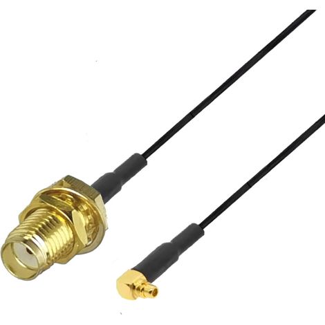 Pigtail mmcx RA-Stecker / SMA-Buchse RF1.37 5cm (1/2)