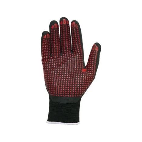 5112/9 "AGILITY DOTS" GUANTE NYLON/LICRA SIN COSTURAS RECUBIERTO NITRILO FOAM,PUNTOS NITRILO T-9 - JUBA