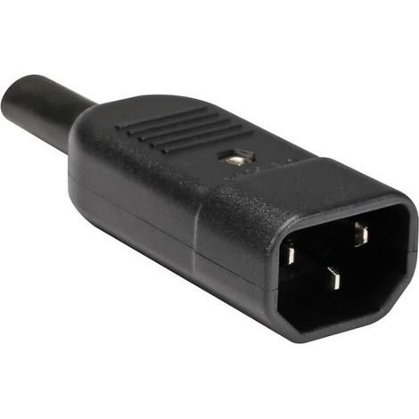 Conector Macho Ac - Para Cable - 10 A