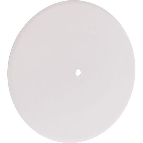 Eur Ohm – Couvercle rond 80mm – Obturateur complet – Pour boîte de 67mm – Couleur blanc – Vendu à l'unité (1/2)