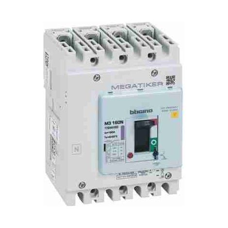 BTIT7304N160D Interruttore scatolato magnetotermico M3 160N 4P con differenziale - In= 160A - Icu 50kA