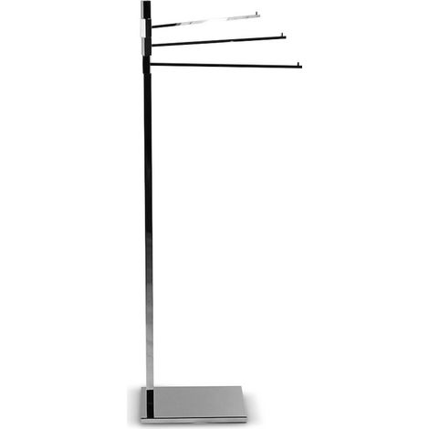 Piantana porta asciugamani bagno quadrata con porta salviette orientabili - piantana bagno