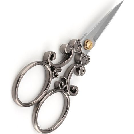 Mini ciseaux de couture vintage en acier inoxydable, outil de coupe classique pour broderie et loisirs créatifs (3) (1/5)