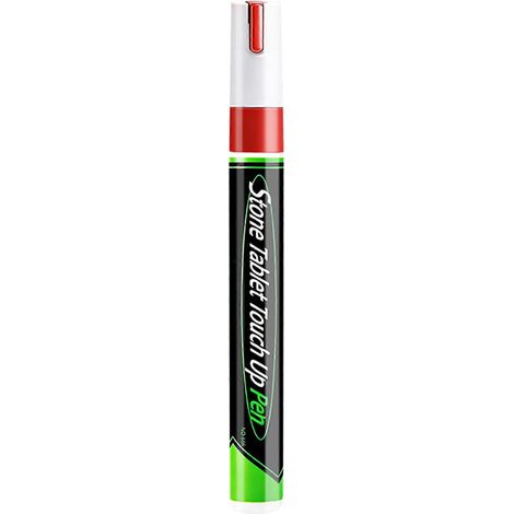 Stylo marqueur pour pierres tombales, pour raviver les inscriptions effacées, résistant à l'eau et aux UV, idéal pour l'entretien des monuments funéraires (rouge). (1/5)