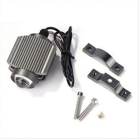 Wasserdichter LED-Motorradscheinwerfer, universeller Zweifarbenprojektor, kompatibel mit Motorradmodellen. (1/5)