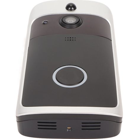 Sonnette vidéo 720p avec objectif grand angle 140°, vision nocturne, détection de mouvement et interphone vocal, caméra sans fil pour la maison