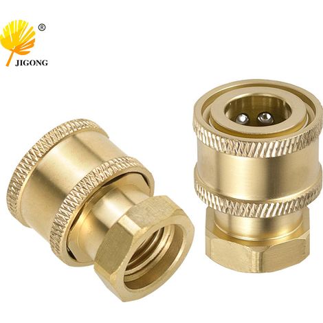Raccord rapide en cuivre pour pistolet à eau en forme d'éventail, buse de tuyau d'arrosage, adaptateur pour pot de mousse, accessoires pour tuyau d'arrosage, raccord rapide pour pistolet à eau
