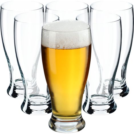 KADAX Biergläser, 565ml Weizenbiergläser, Spülmaschinenfeste Trinkgläser