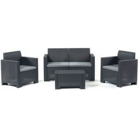 Set Sofa composto divanetto 2 PT 2 poltrone tavolino M0370-03