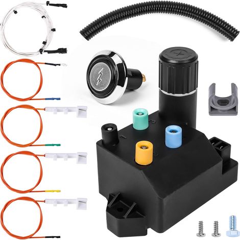 66354 Kit d'allumage de rechange pour barbecue Weber Genesis II 310/315 E310 S310 SE310 E315 S315 CE310 Allumage 4 sorties Pièces d'allumage de rechange pour Genesis II 310/315, F-D66354 (1/5)