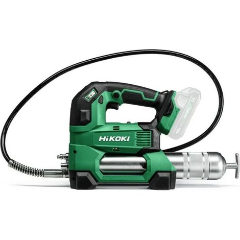 Hikoki – Pompe à graisse sans fil 18V – Débit 297 ml/min – Pression jusqu'à 690 bars – Réglage précis avec molette à 10 niveaux