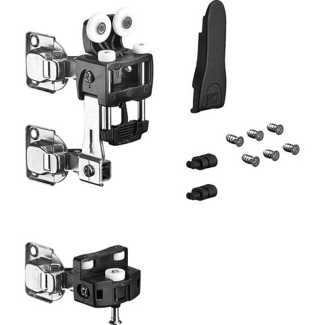 Hettich WingLne L,                                            Laufteilset mit unteRr Führung ohne SchLeßautomatik,                                            25kg,